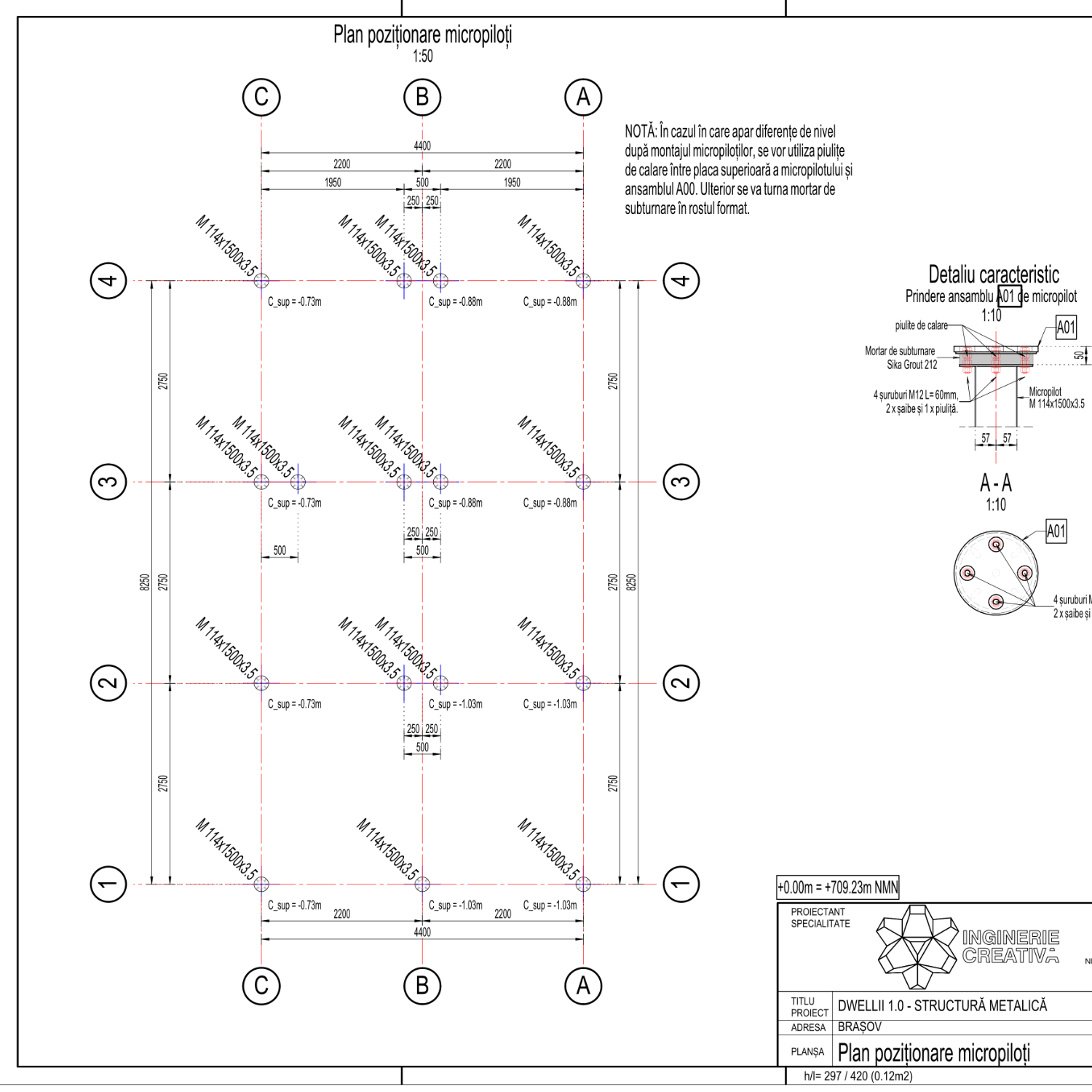 ra01 rev.0 plan poziționare micropiloți